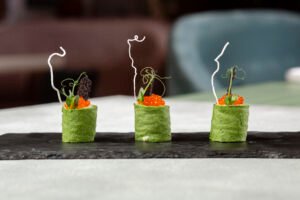 Photothèque vue de face du concept de cuisine gastronomique